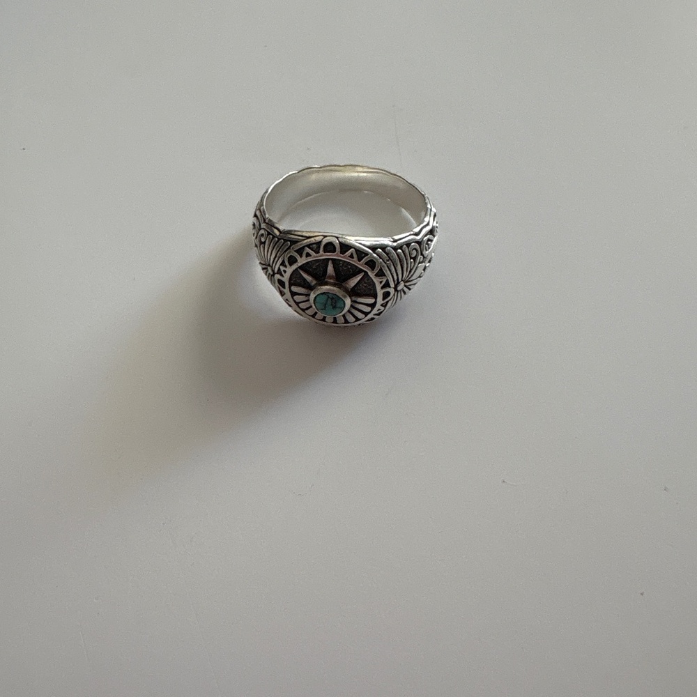 Clics and Colours Turquoise Ring (Size 12)